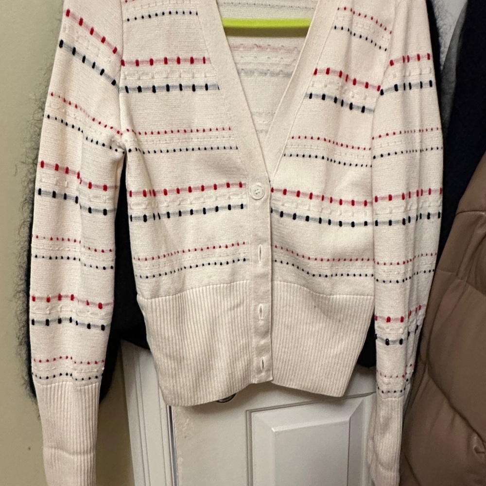 Striped Women's Cardigan Sweater